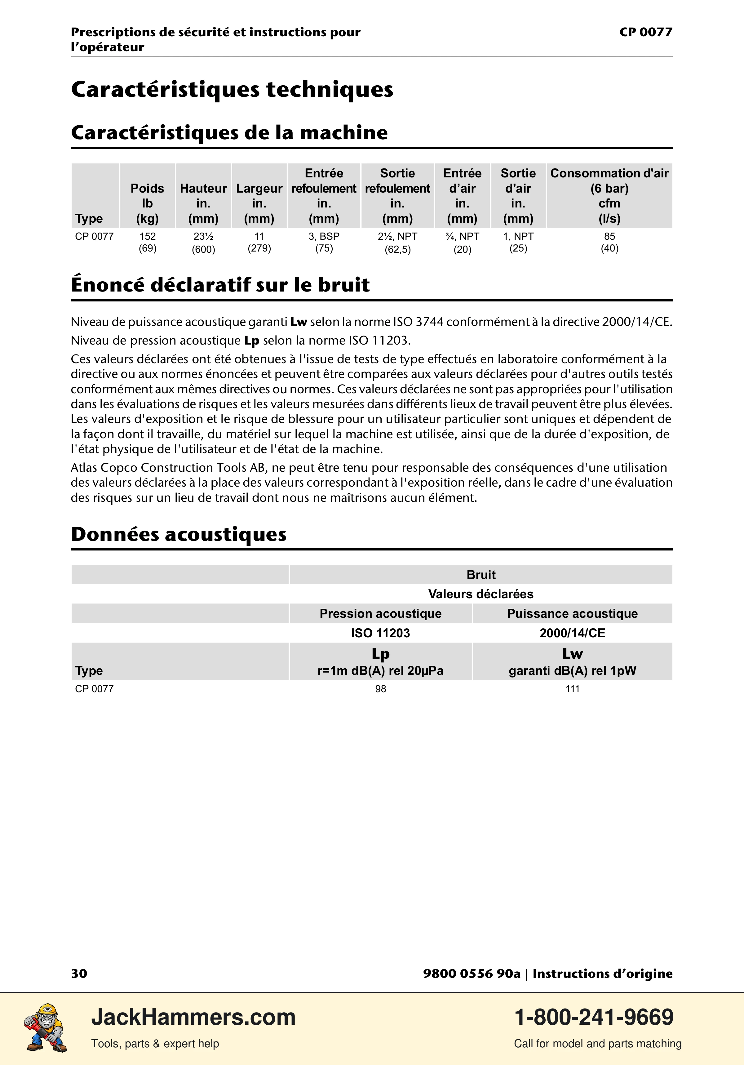 Chicago Pneumatic CP 0077 PDF page 30 of 104