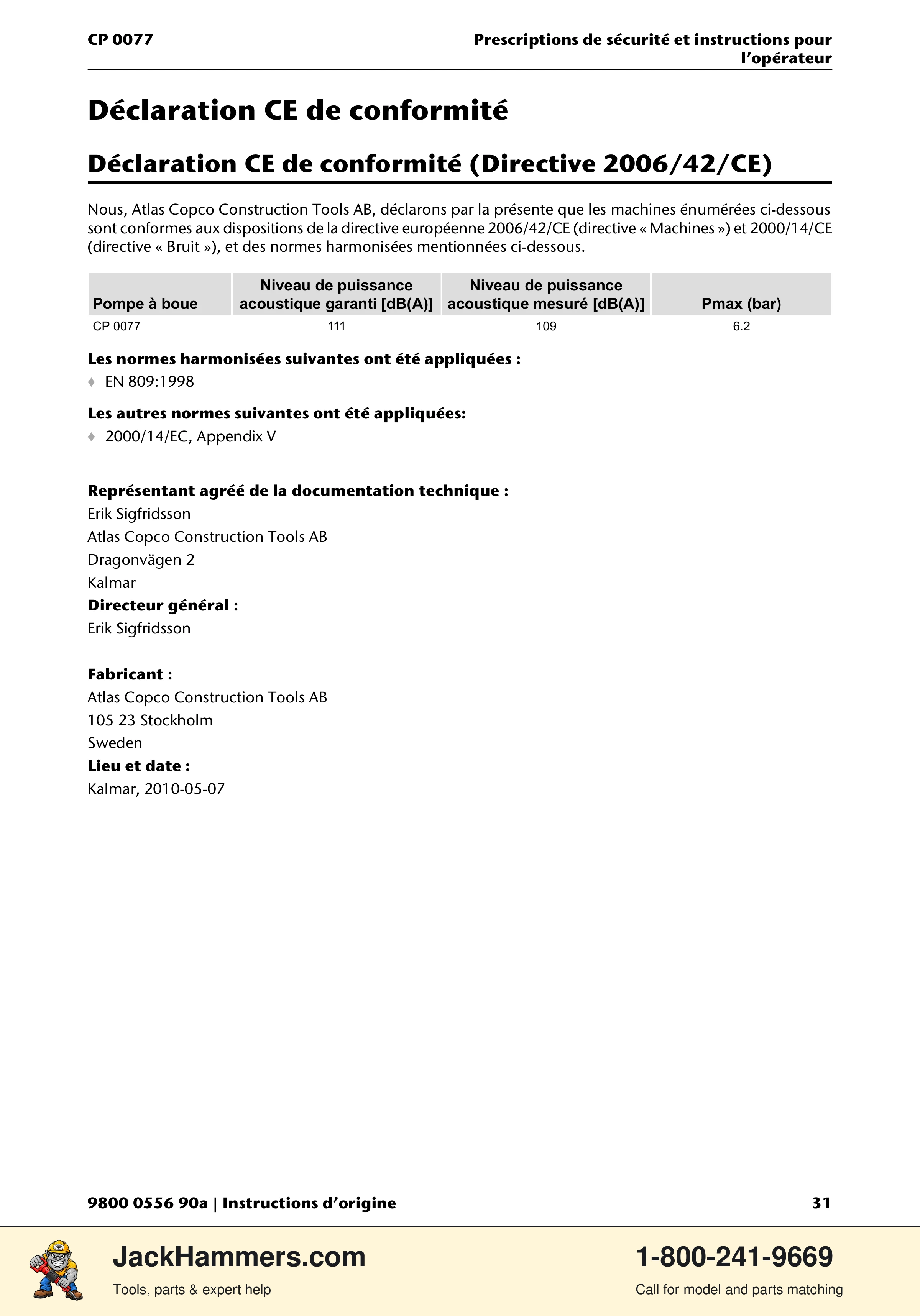 Chicago Pneumatic CP 0077 PDF page 31 of 104