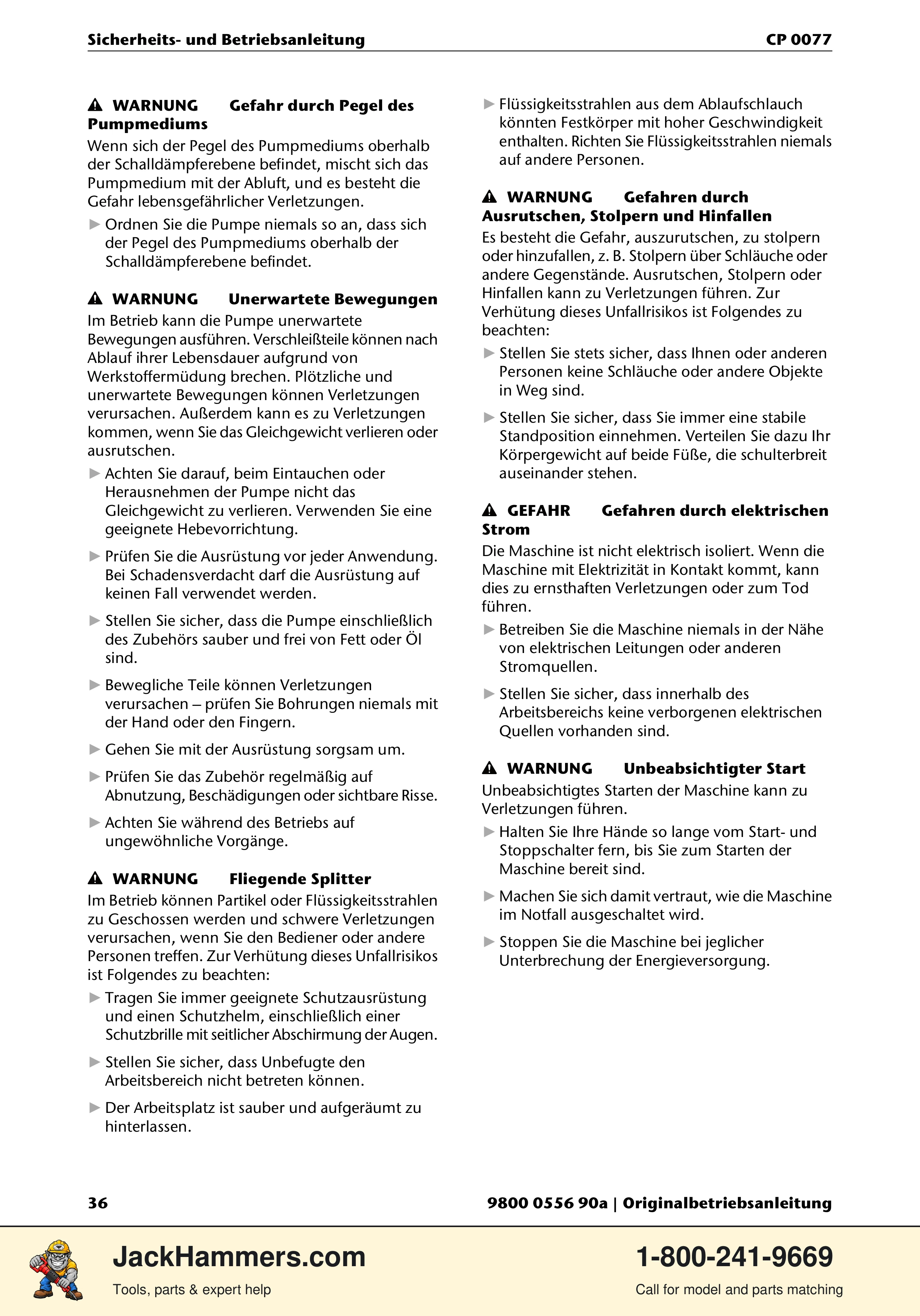 Chicago Pneumatic CP 0077 PDF page 36 of 104