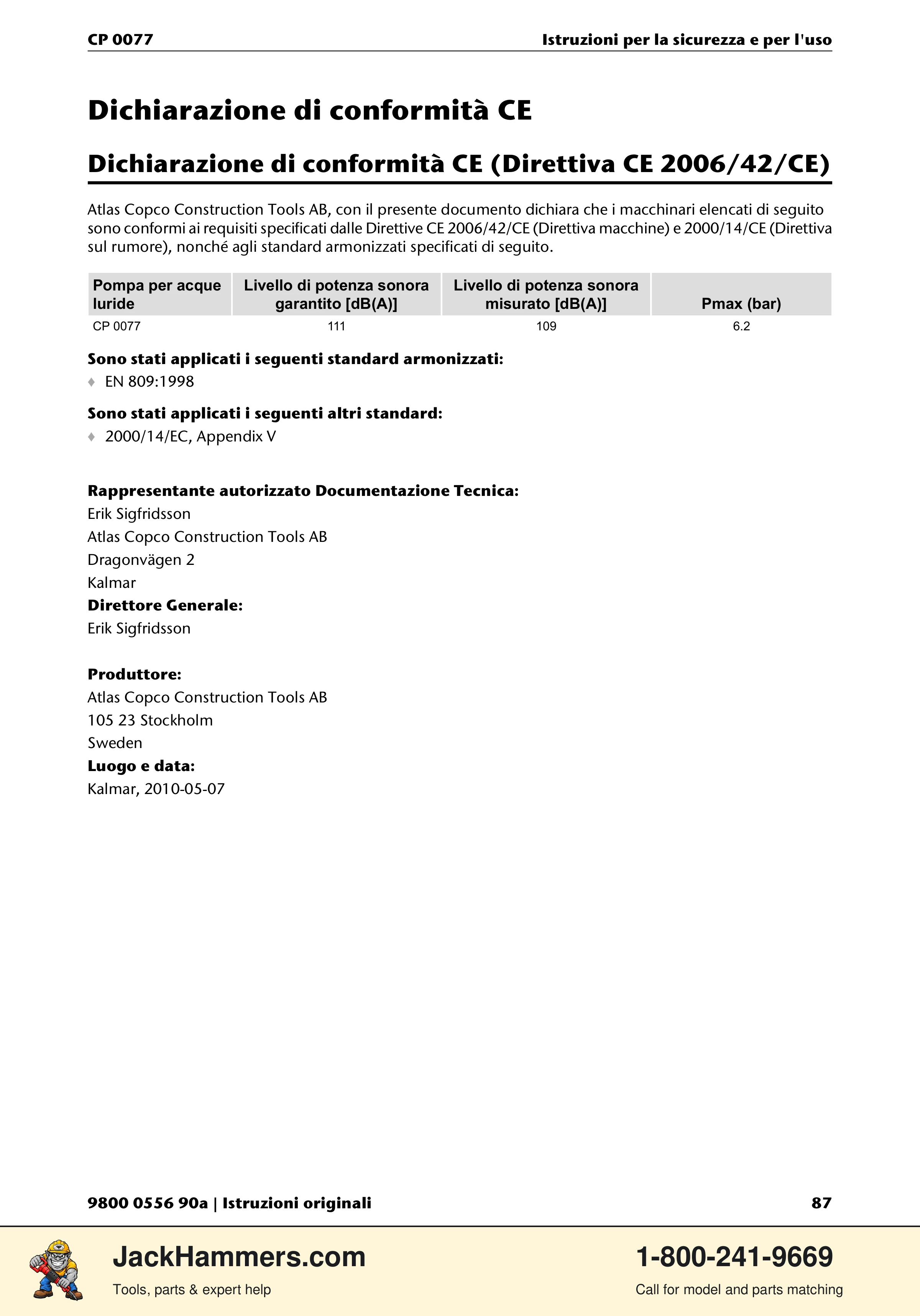 Chicago Pneumatic CP 0077 PDF page 87 of 104