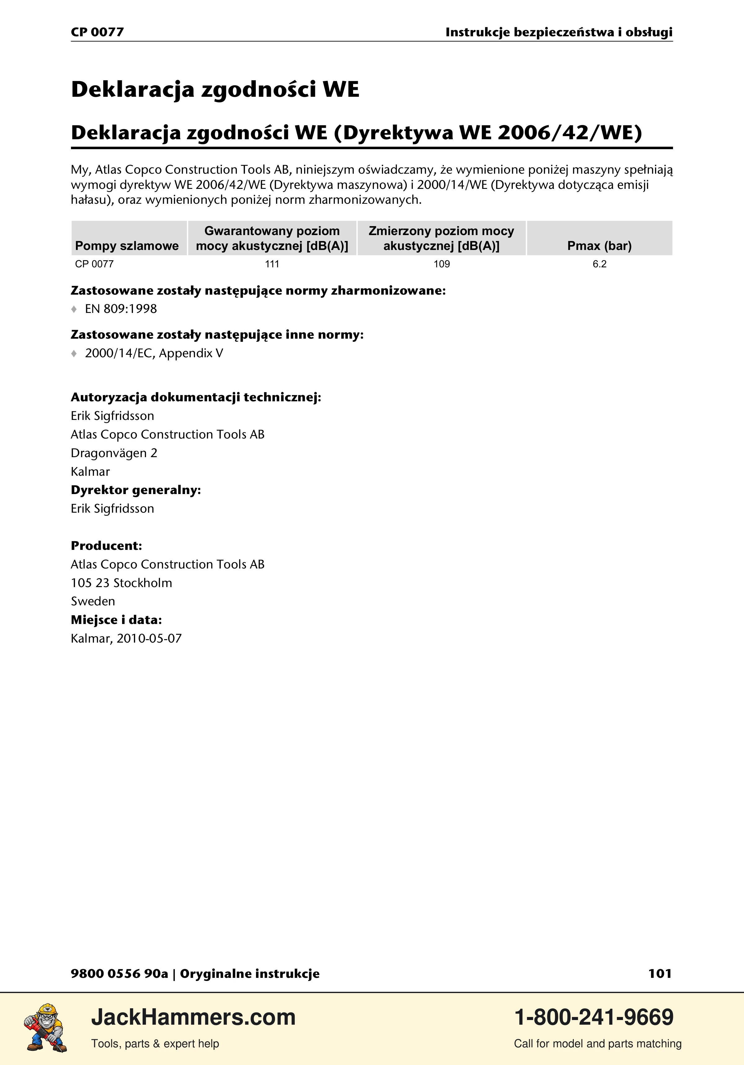 Chicago Pneumatic CP 0077 PDF page 101 of 104