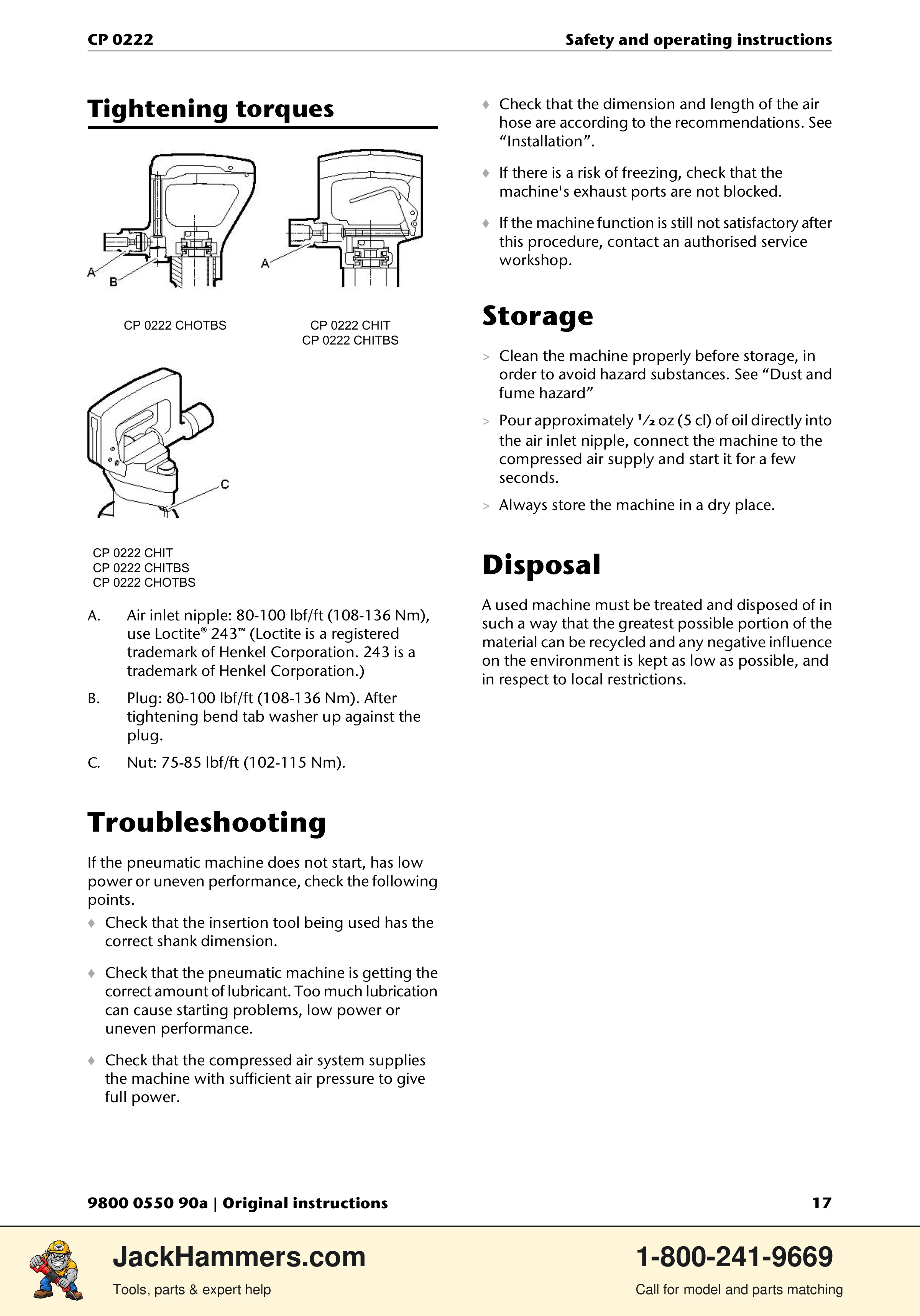 Chicago Pneumatic 0222 PDF page 17 of 216