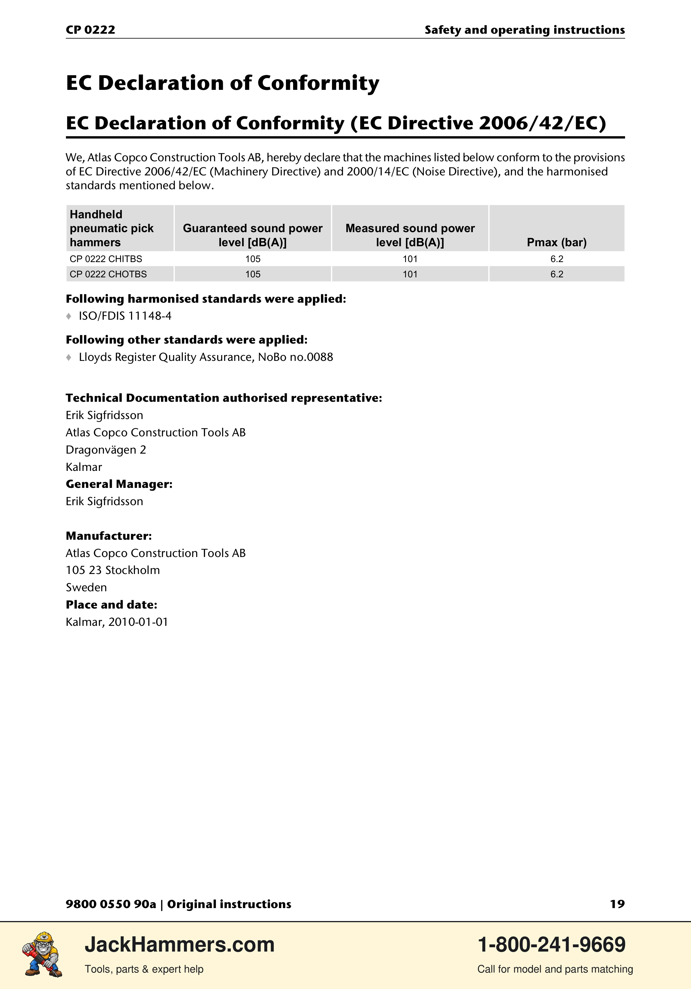 Chicago Pneumatic 0222 PDF page 19 of 216