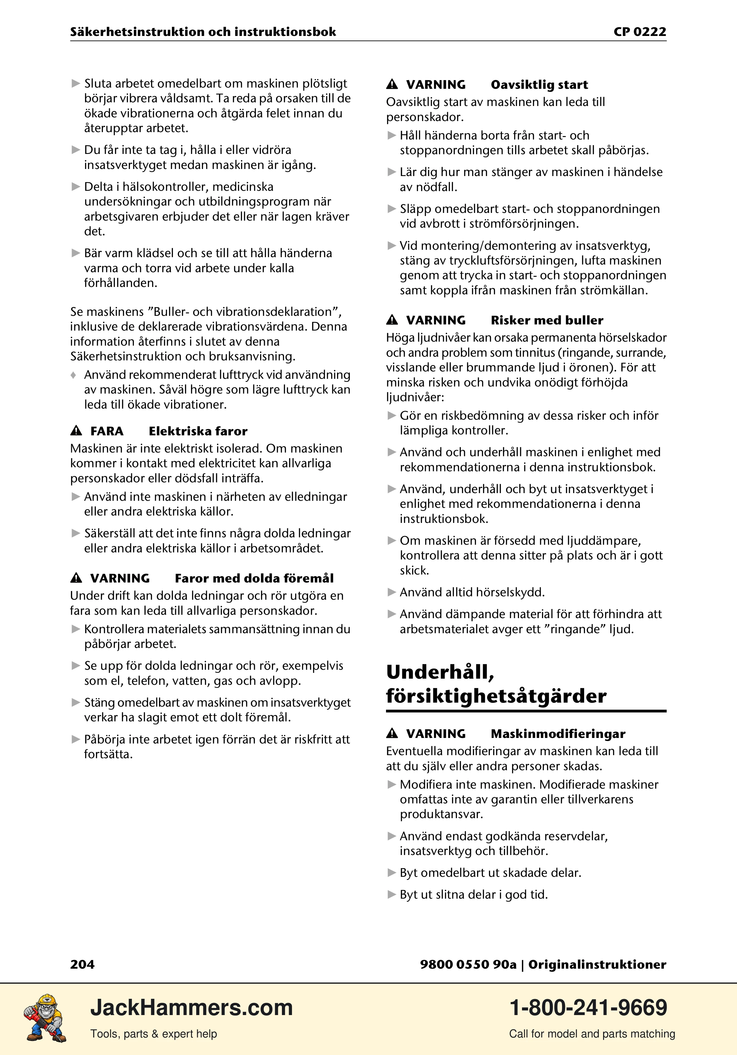 Chicago Pneumatic 0222 PDF page 204 of 216