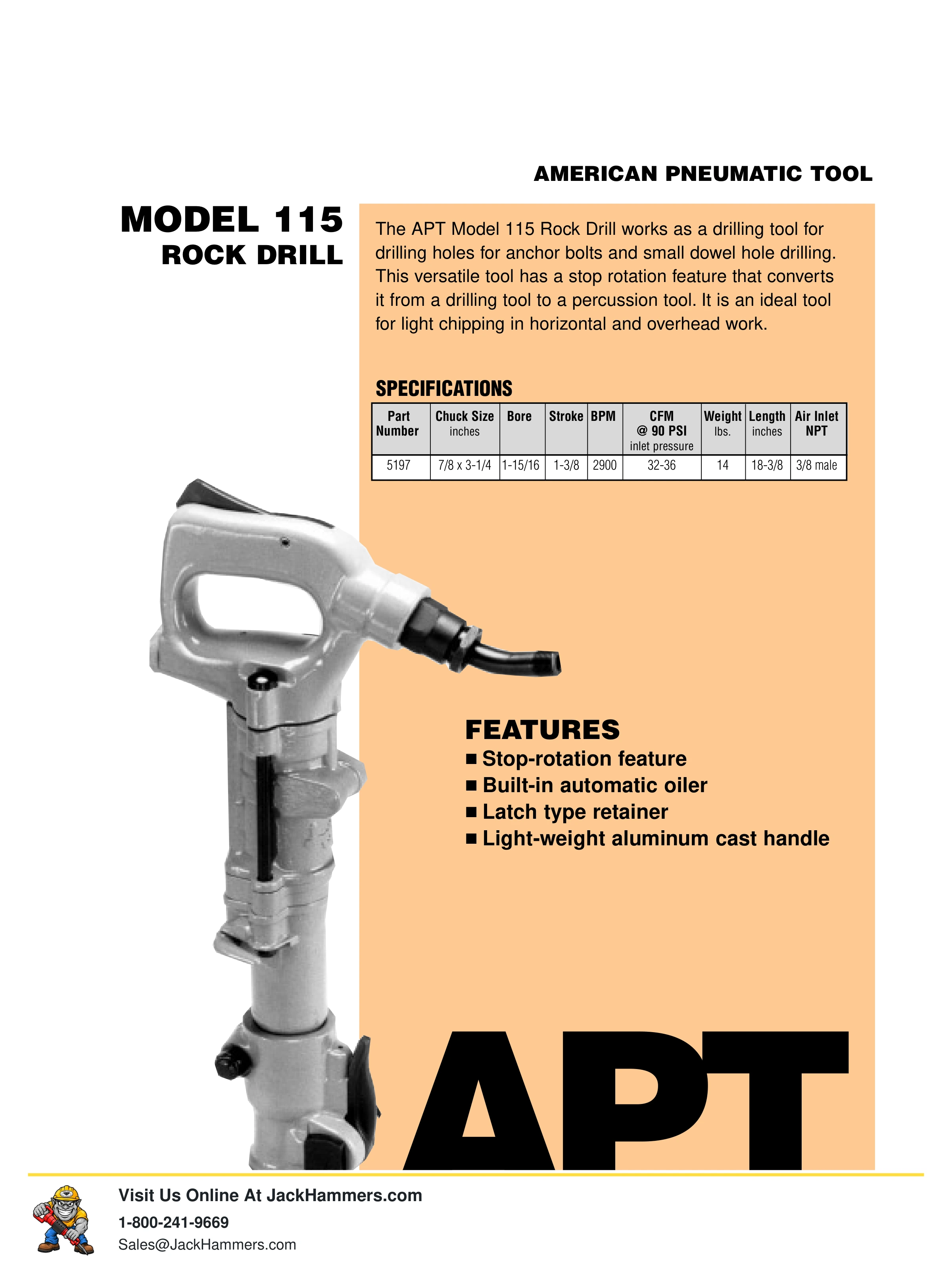 American Pneumatic 137 Series PDF page 4 of 11