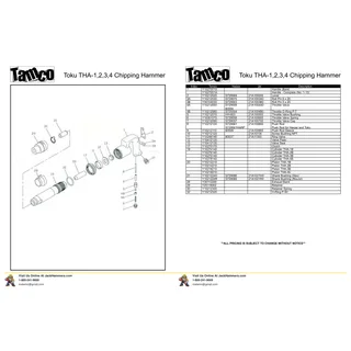 THA Series parts drawing preview