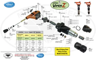 Viper Z-Series parts drawing preview