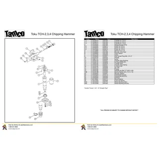 TCH Series parts drawing preview
